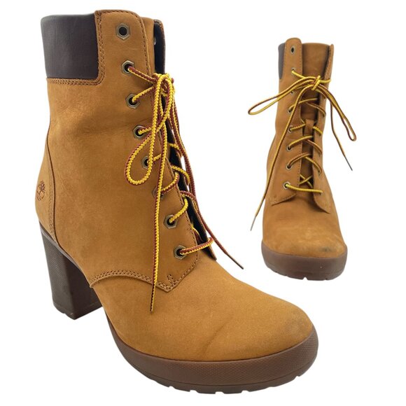 Timberlands Women's 6-Inch Heeled Boots sz UK 7 - Picture 1 of 7